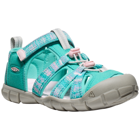 Kindersandalen Keen Seacamp II CNX JR hellgrün bright aqua/pink-a-boo