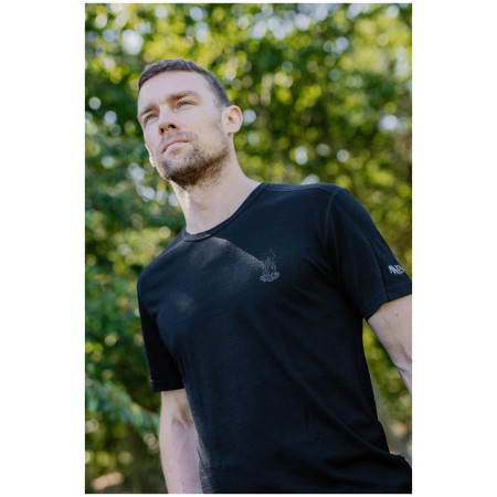 Herren-T-Shirt Zulu Merino Fire 160 Short Comfy