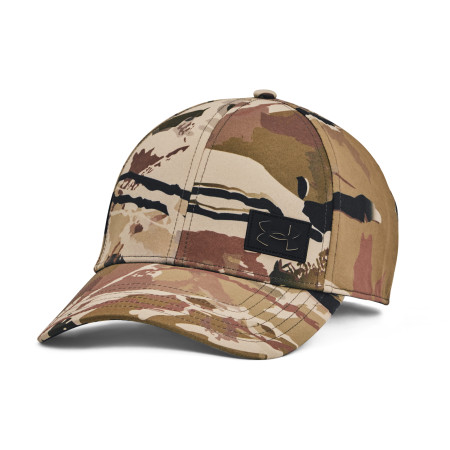 Baseballmütze Under Armour Storm Camo Stretch Hat grün/schwarz UA Barren Camo/Bayou/Black