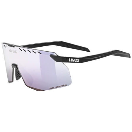 Sonnenbrille Uvex Pace Stage S Cv schwarz/rosa Black Mat/Mir.Pink