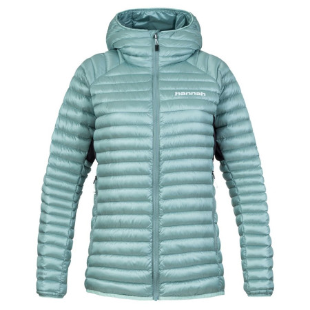 Damen Daunenjacke Hannah Mantis Hoody hellblau Wasabi/asphalt