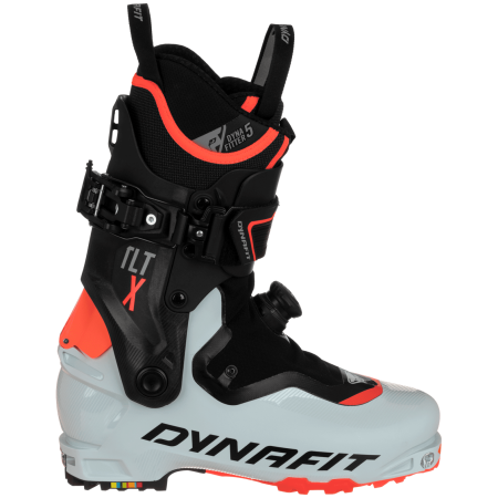 Skialp-Schuhe Dynafit TLT X PU W grau/schwarz Puritan Gray/Fluo Coral