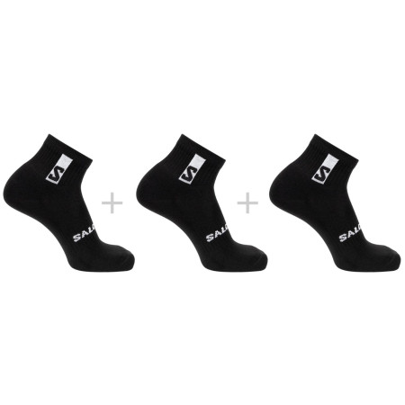 Socken Salomon Everyday Ankle 3-Pack schwarz BLACK / BLACK / BLACK
