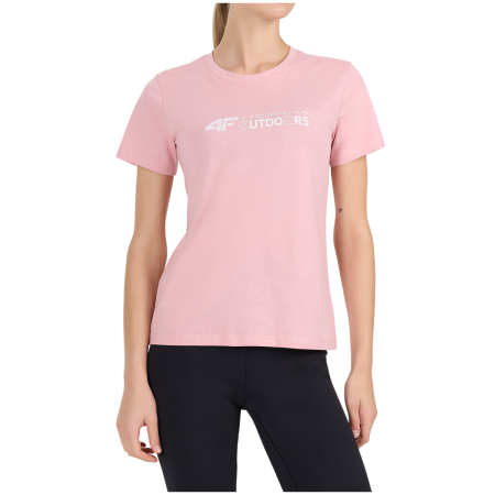 Damen-T-Shirt 4F Tshirt F3495 hellrosa Light Pink