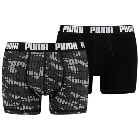 Herren-Boxershorts Puma Camo Boxer 2P grau black combo