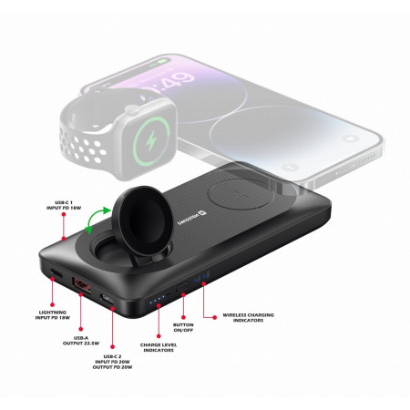 Powerbank Swissten POWER BANK 10000 mAh 2v1