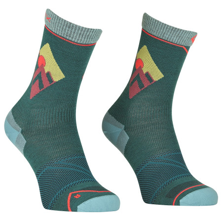 Damensocken Ortovox Alpine Light Comp Mid Socks W dunkelgrün Pacific Green