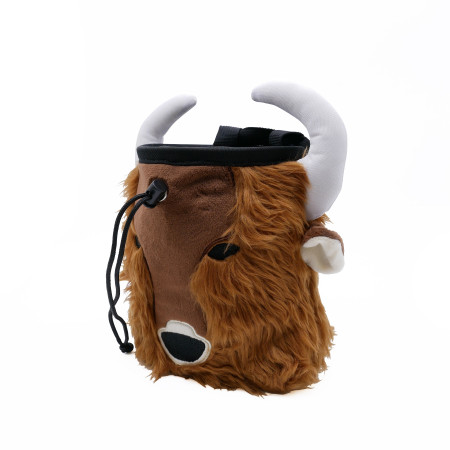 Kreidebeutel YY VERTICAL Chalk Bag Animal braun Bison