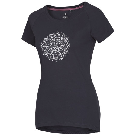 Damen-T-Shirt Ocún Raglan T grau Dark Grey India Ink Mandala