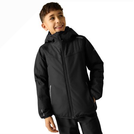 Kinder Winterjacke Regatta Illuma Reflective Jacket Black
