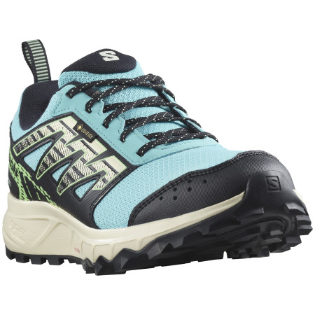 Damen Laufschuhe Salomon Wander Gore-Tex blau/weiß Blue Radiance / Vanilla Ice / Green Ash