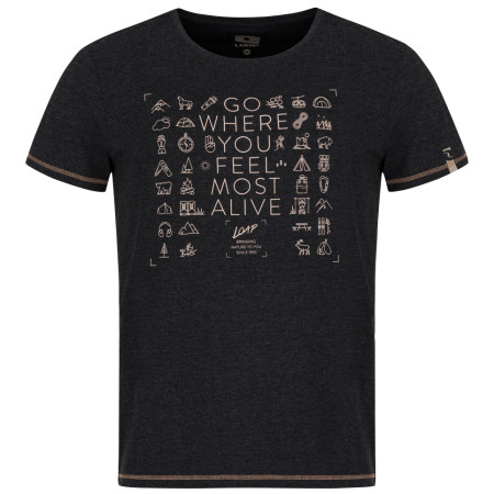 Herren-T-Shirt Loap Alexus schwarz black