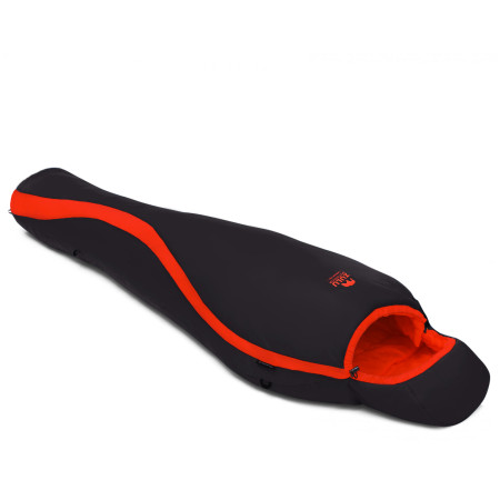Schlafsack Zulu Ultralight 1900 / 195 cm rot/schwarz red / black