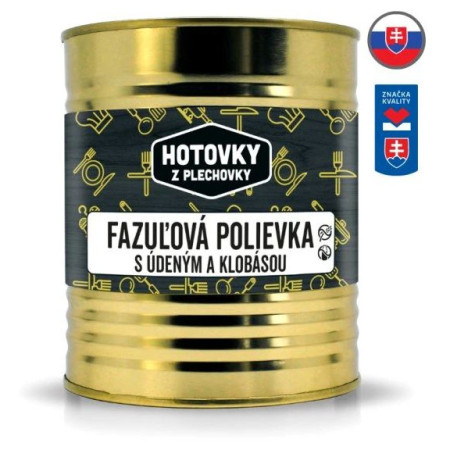 Suppe Hotovky z plechovky Bohnensuppe mit Selchfleisch und Wurst 800 ml