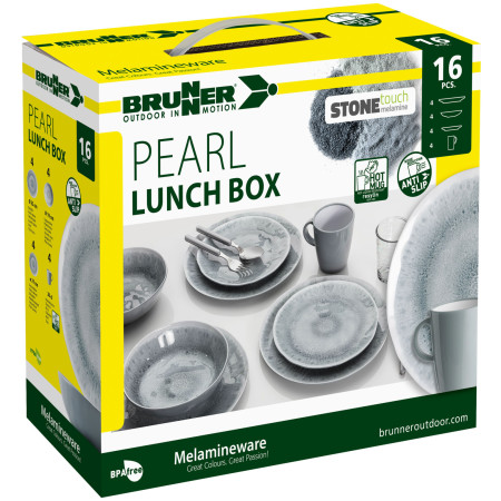 Essens-Set Brunner Lunch Box Pearl