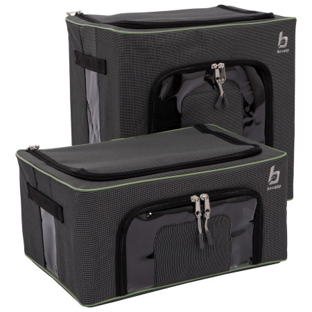 Aufbewahrungsbox Bo-Camp Storage box set foldable M+L schwarz