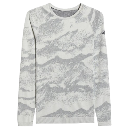 Damen-Funktionsshirt 4F Seamless Underwear F208 weiß OFF WHITE ALLOVER