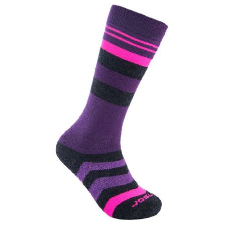 Kindersocken Sensor Slope Merino lila/schwarz