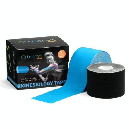 Kinesio-Tape BronVit Sport Kinesio Tape set schwarz/blau