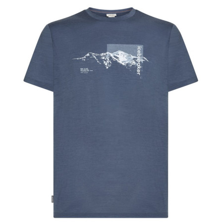 Herren-Funktionsshirt Icebreaker Men M 150 Tech Lite SS Tee Pure Altitude grau/blau Dawn
