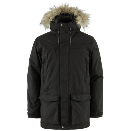 Herren-Winterjacke Fjällräven Nuuk Lite Parka schwarz Black