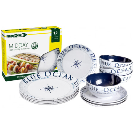 Geschirrset Brunner Midday Blue Ocean