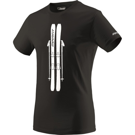 Herren-T-Shirt Dynafit Graphic Co M S/S Tee schwarz/weiß black out/SKIS