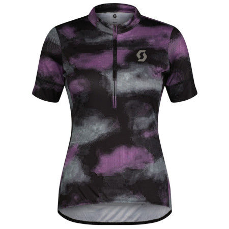 Damen-Radtrikot Scott Jersey W's Endurance 10 SS schwarz/lila black/liquid purple