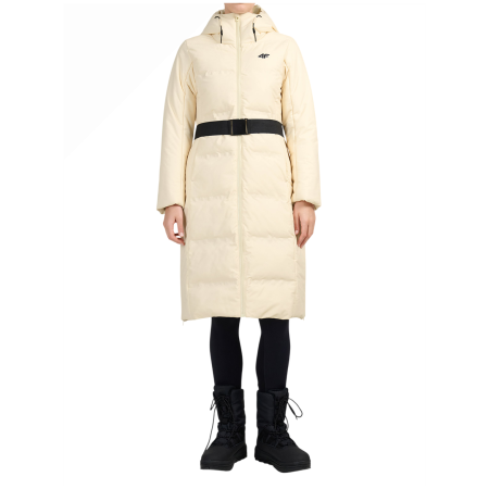 Damen-Wintermantel 4F Down Jacket F0930 beige Beige