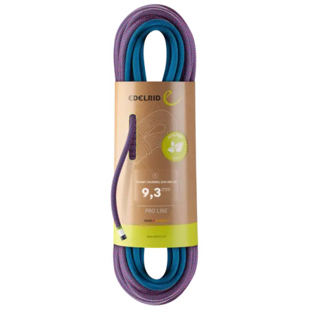 Kletterseil Edelrid Tommy Caldwell Eco Dry CT 9,3mm 60m lila pink-turquoise