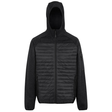 Herrenjacke Regatta Newhill Hybrid grau Ash/Black