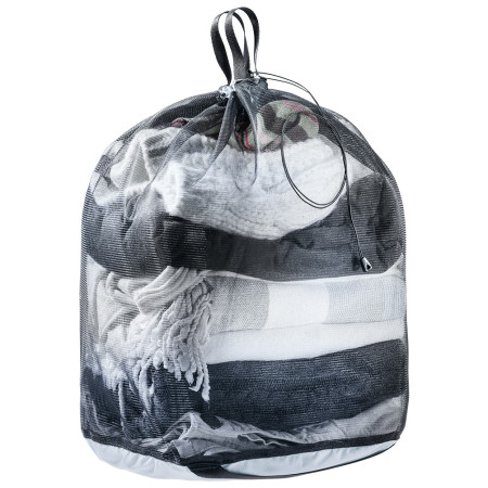 Kleiderhülle Deuter Mesh Sack 18 schwarz/grau tin-black