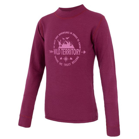 Kinder-Funktionsshirt Sensor Merino DF Territory lila Lilla