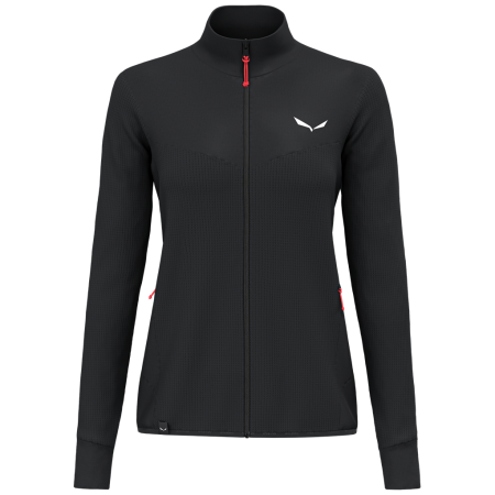 Damenjacke Salewa Puez Waffle Hyb Pl Jacket W schwarz black out