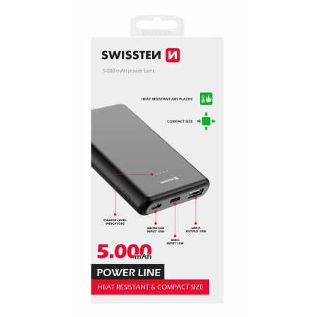 Powerbank Swissten Power Line 5000 mAh