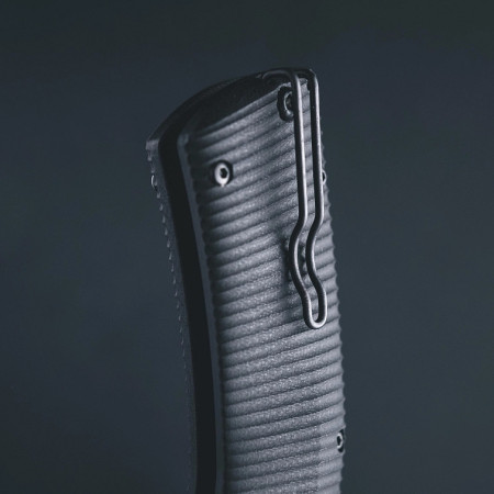 Klappmesser Acta non verba A400-BB, DLC, SL, ALOCK,G10 Black