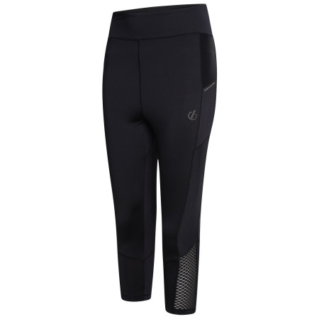 Damen 3/4 Leggings Dare 2b Shine Bright 3/4 schwarz Black