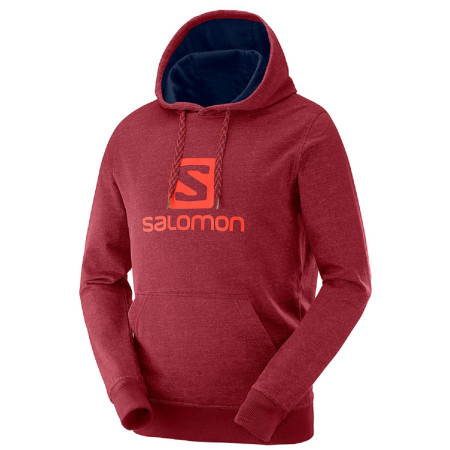 Herren-Sweatshirt Salomon Logo Hoodie M rot BikingRed