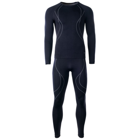 Herren-Thermounterwäsche Hi-Tec Ikar set schwarz Black/Grey