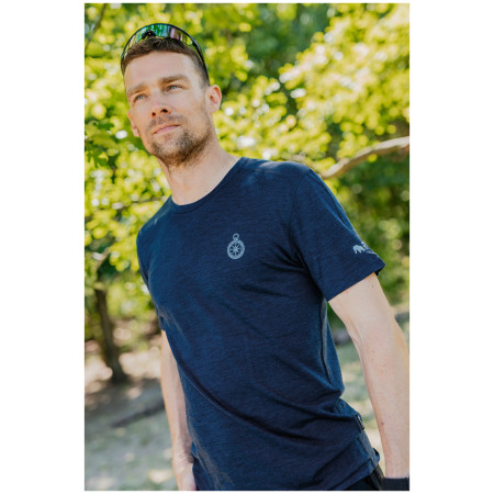 Herren-T-Shirt Zulu Merino Quest 160 Short Comfy