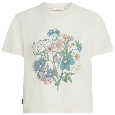 Damen-T-Shirt Icebreaker Merino 150 Tech Lite SS Crop Tee NZ Flora