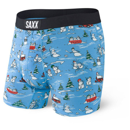 Boxershorts Saxx Vibe Boxer Brief blau/rot/weiß BluePuckingAwesome