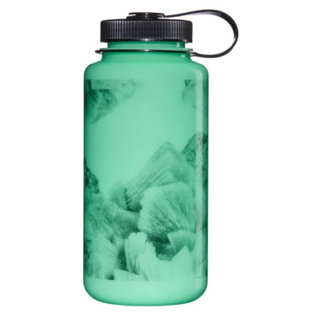 Flasche Nalgene Wide Mouth Glo Wyld 1000 ml mix1 Glow w/Black Crystals