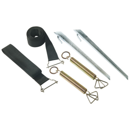 Set fürs Zelt Bo-Camp Tie-down kit Universal schwarz Black