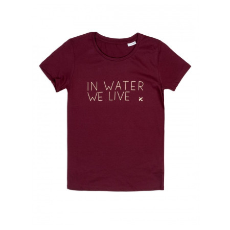 Damen-T-Shirt Hiko Iwwl W T-Shirt weinfarbe