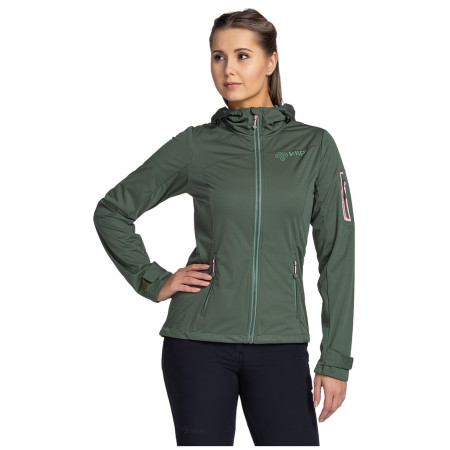 Damen-Softshell-Jacke Kilpi Beltra dunkelgrün dark green