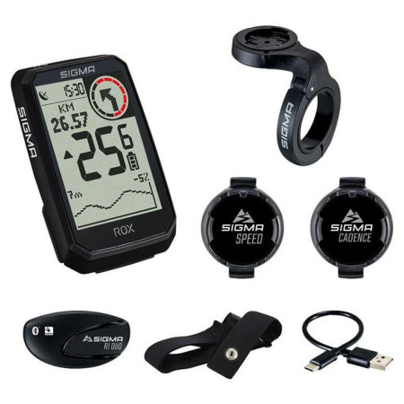 Fahrradcomputer Sigma Rox 4.0 Endurance Sensor set schwarz black