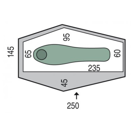 Zelt für 1 Person Pinguin Echo 1