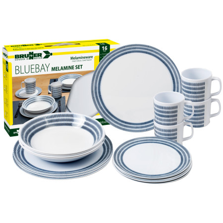 Essens-Set Brunner Melamine Set Bluebay