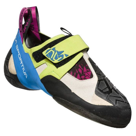 Damen Kletterschuhe La Sportiva Skwama Woman gelb/blau Apple Green/Cobalt Blue